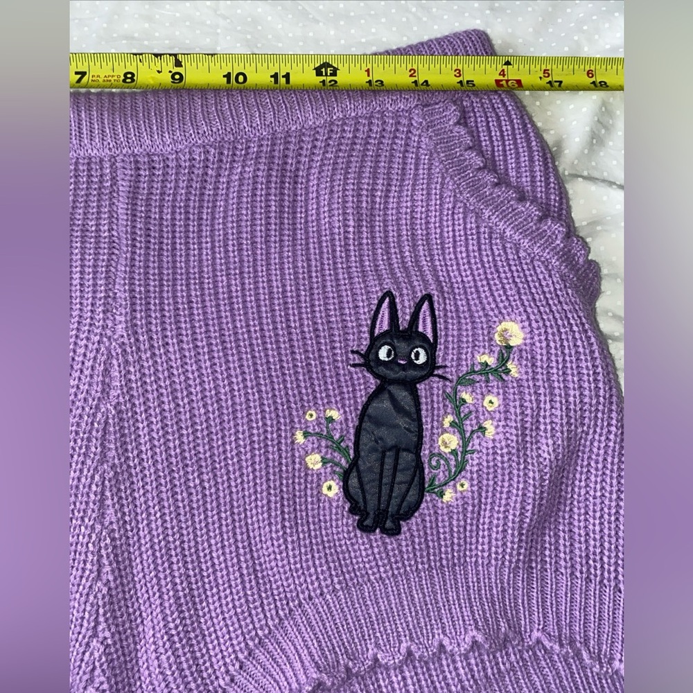 Kiki’s Delivery Service Studio Ghibli Knit Short Shorts Womens XL Whimsy New - Picture 5 of 8